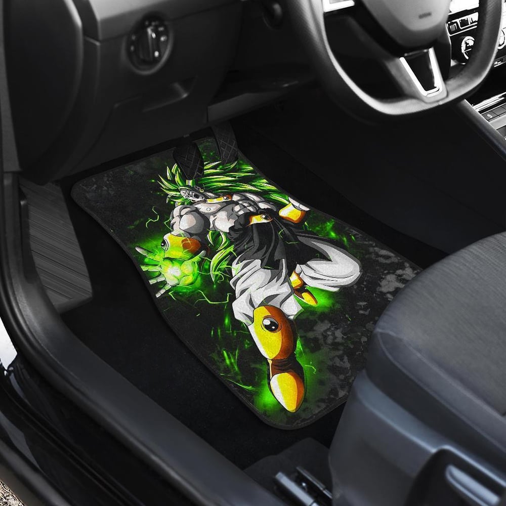 Dragon Ball Car Floor Mats | Broly on Saiya Mode Car Floor Mats