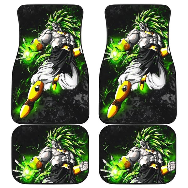 Dragon Ball Car Floor Mats | Broly on Saiya Mode Car Floor Mats