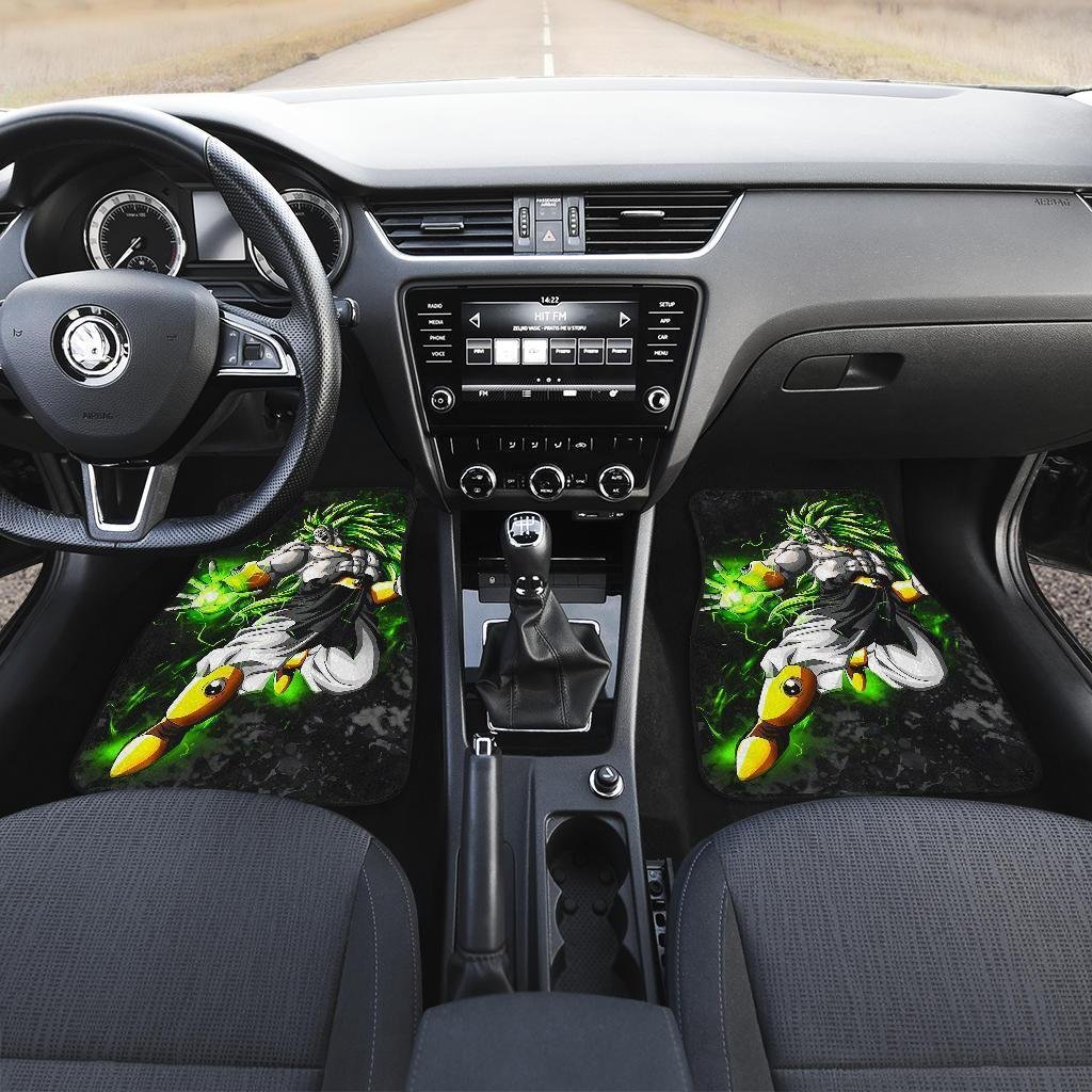 Dragon Ball Car Floor Mats | Broly on Saiya Mode Car Floor Mats