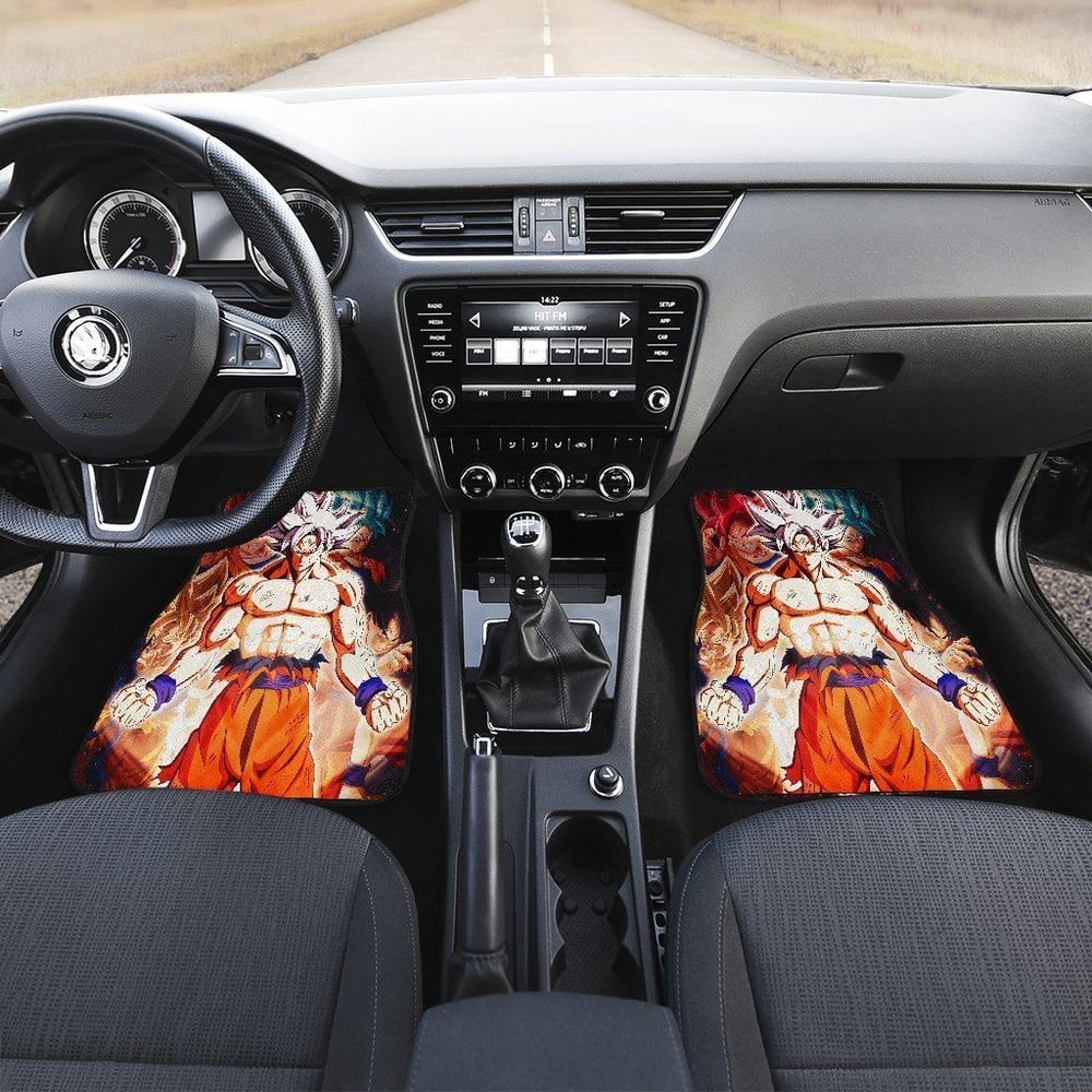 Dragon Ball Car Floor Mats | Goku Mastered Ultra Instinct Saiya God Car Floor Mats