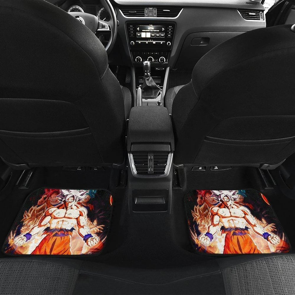 Dragon Ball Car Floor Mats | Goku Mastered Ultra Instinct Saiya God Car Floor Mats