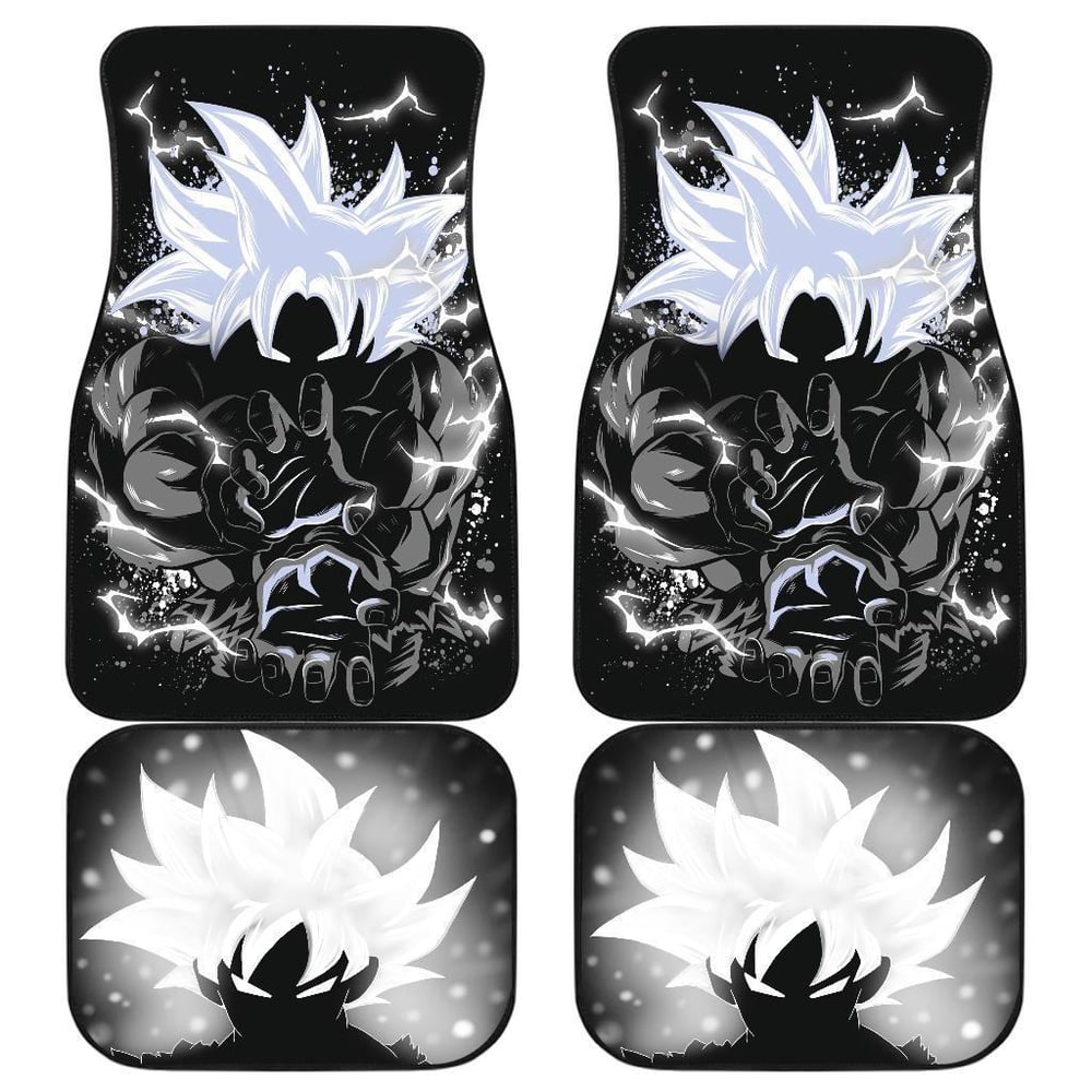 Dragon Ball Car Floor Mats | Goku MUI Black & White Car Floor Mats