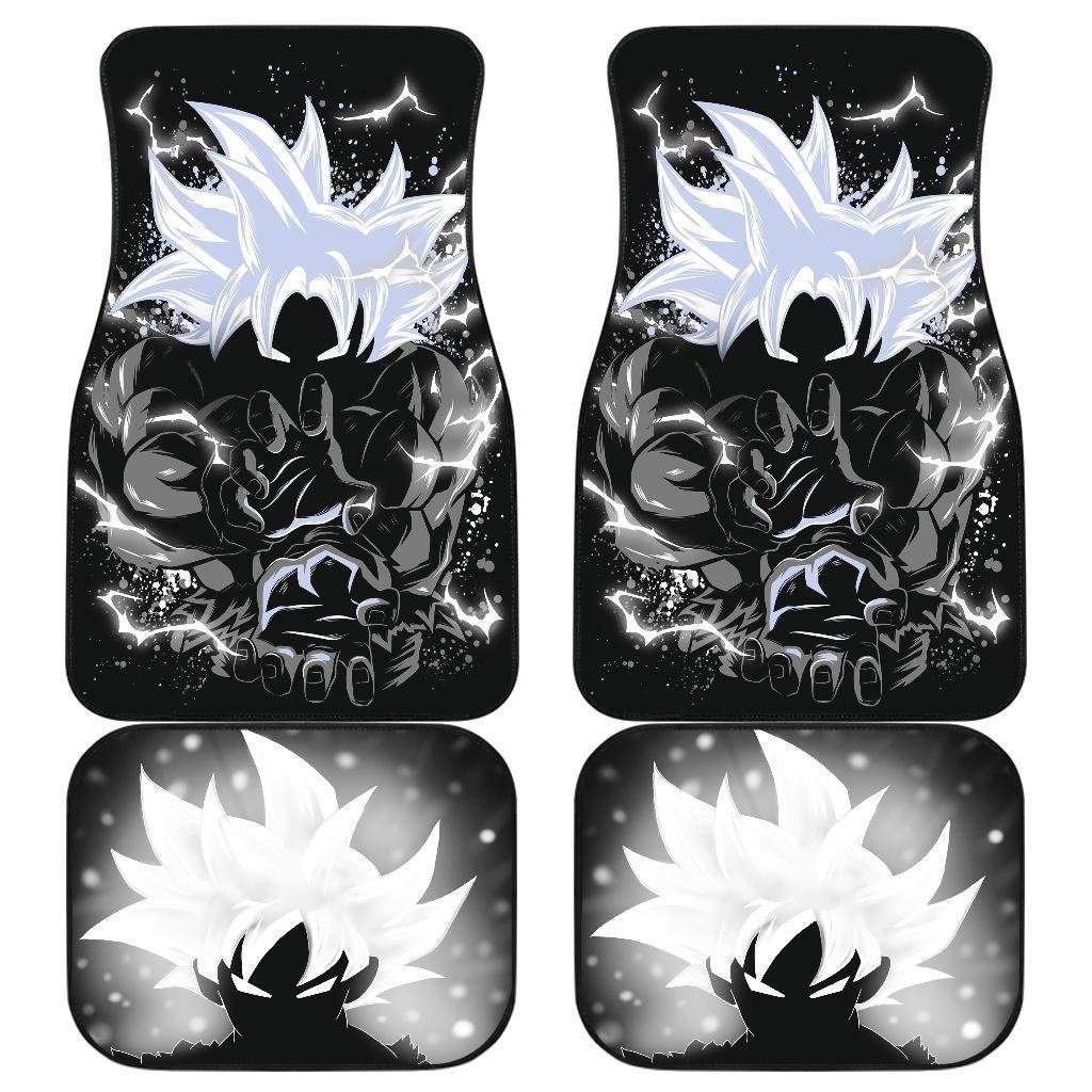 Dragon Ball Car Floor Mats | Goku MUI Black & White Car Floor Mats