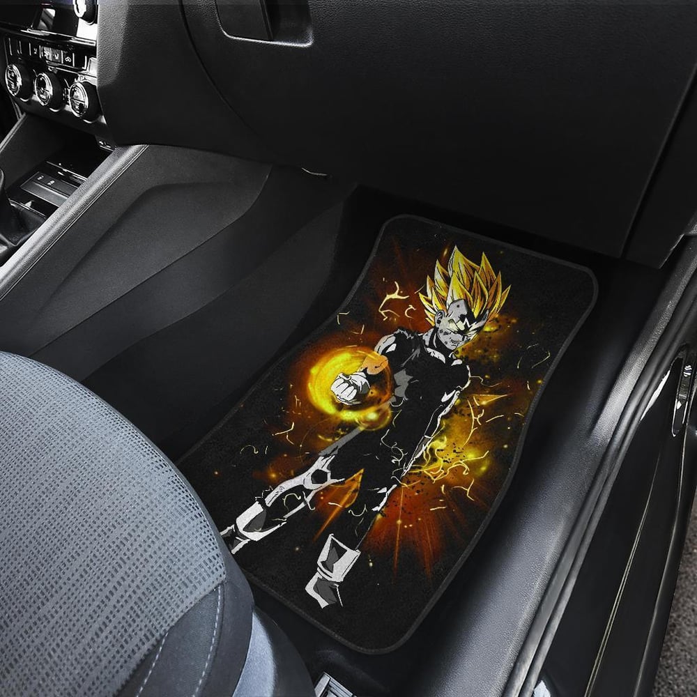 Dragon Ball Car Floor Mats | Goku & Vegeta Ultimate Saiyan Fight Car Floor Mats