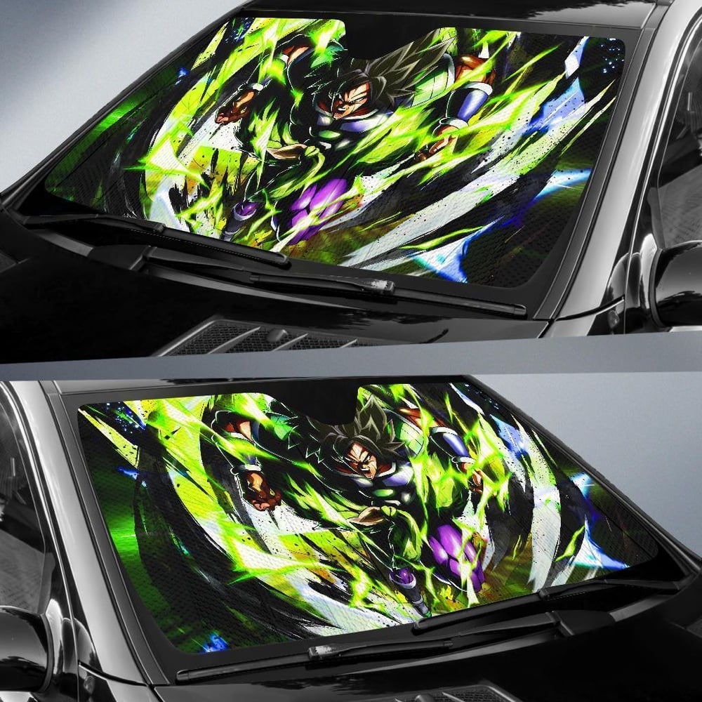 Dragon Ball Super Broly Anime Auto Sun Shade