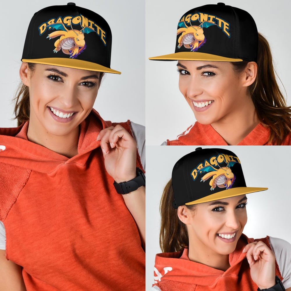 Dragonite Snapback Hat Anime Fan Gift Idea