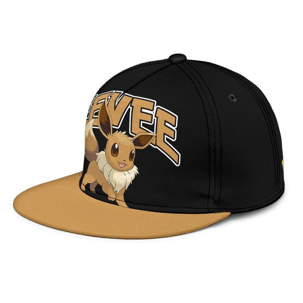 Eevee Snapback Hat Anime Fan Gift Idea