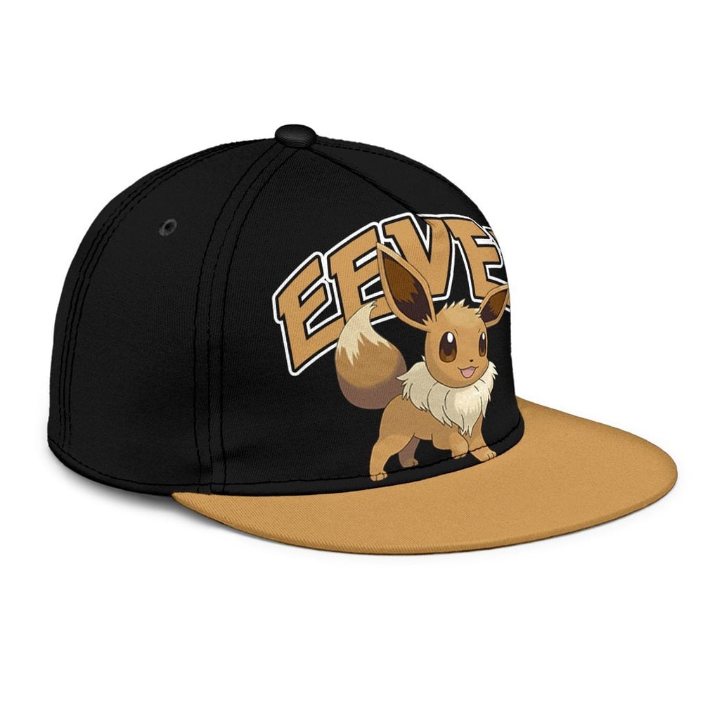 Eevee Snapback Hat Anime Fan Gift Idea