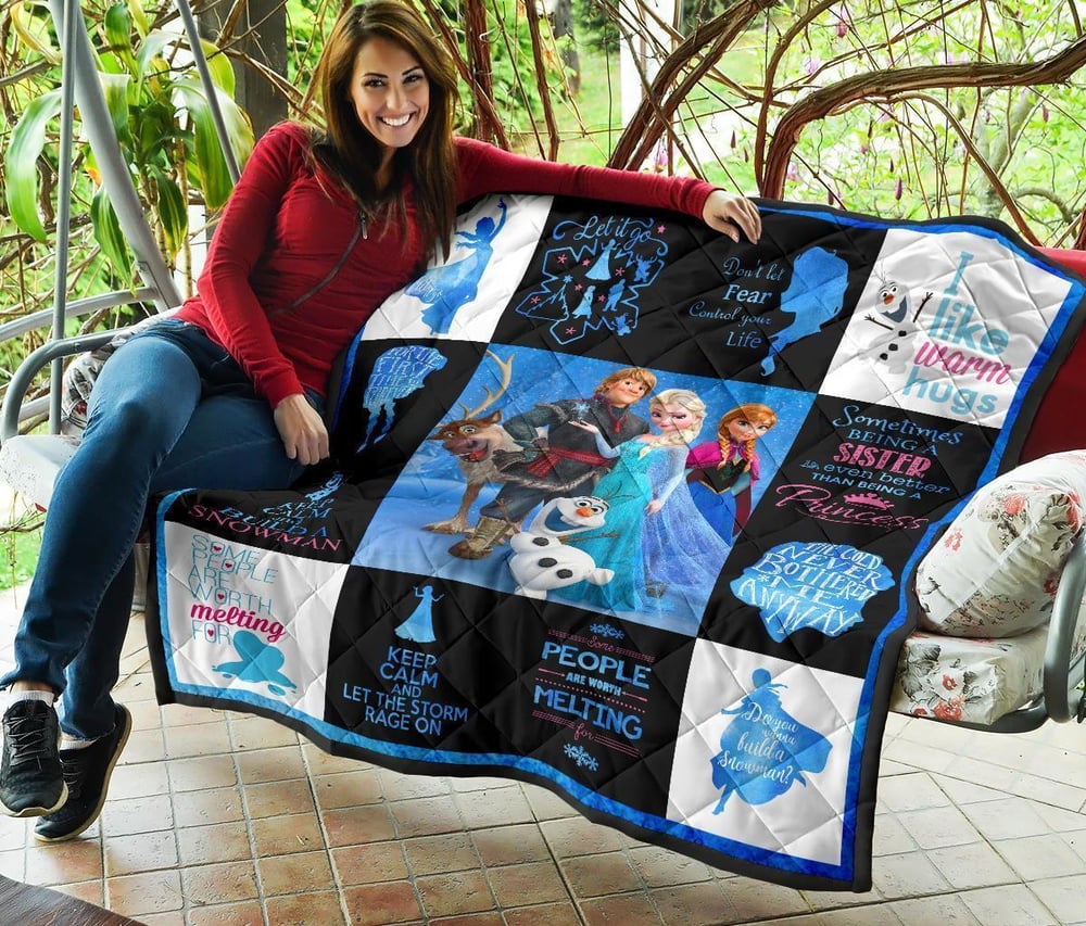 Fan DN Frozen Quilt Blanket Amazing Gift Idea