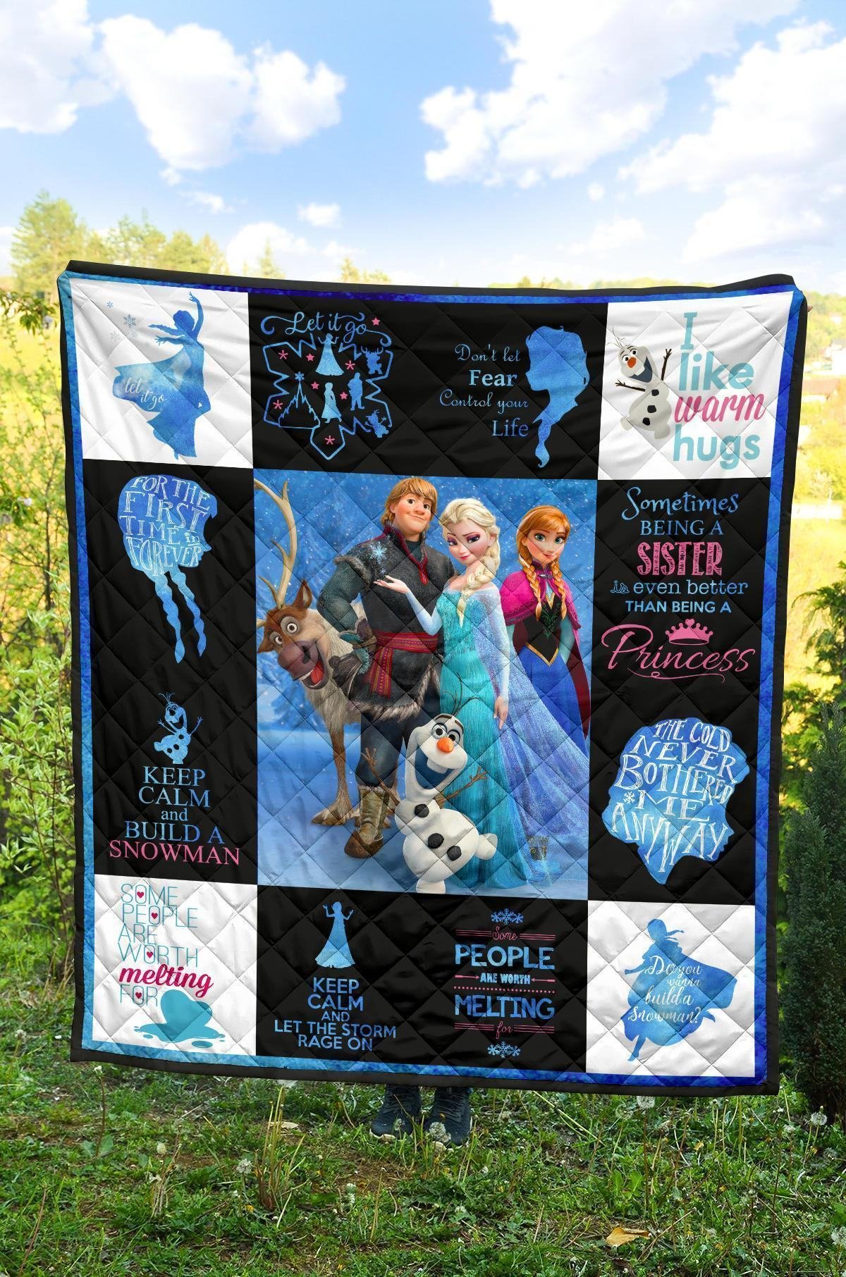 Fan DN Frozen Quilt Blanket Amazing Gift Idea