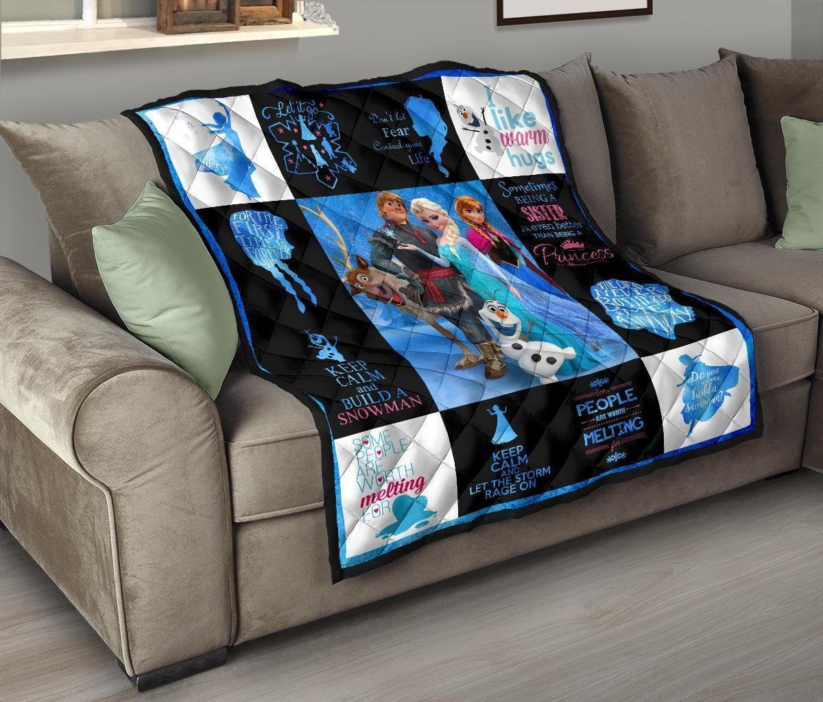 Fan DN Frozen Quilt Blanket Amazing Gift Idea