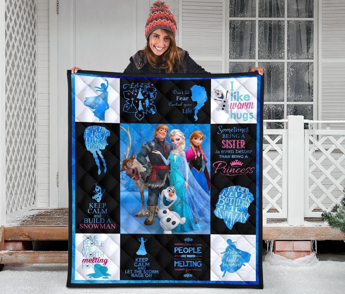 Fan DN Frozen Quilt Blanket Amazing Gift Idea