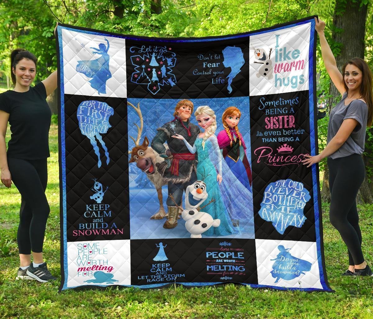 Fan DN Frozen Quilt Blanket Amazing Gift Idea