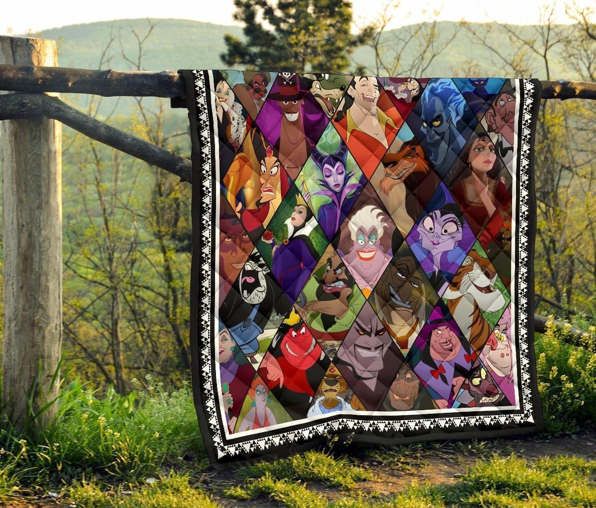 Favorite Villains Quilt Blanket For Fan Gift