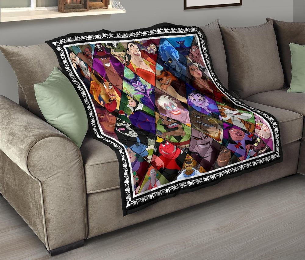 Favorite Villains Quilt Blanket For Fan Gift