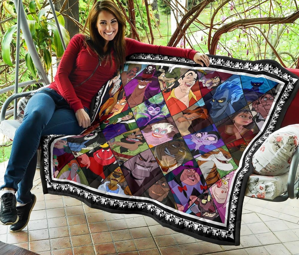 Favorite Villains Quilt Blanket For Fan Gift