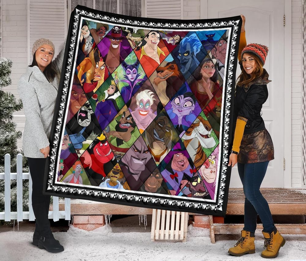 Favorite Villains Quilt Blanket For Fan Gift