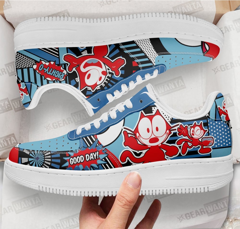 Felix The Cat Sneakers Custom Comic Shoes