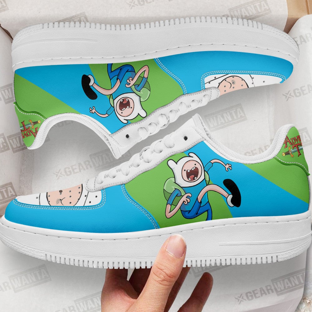 Finn The Human Sneakers Custom Adventure Time Shoes