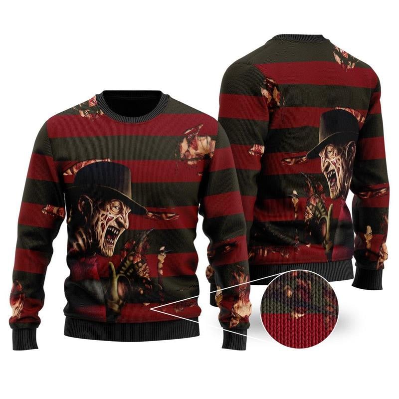 Freddy Krueger Ugly Christmas Sweater Amazing Gift Idea Thanksgiving Gift