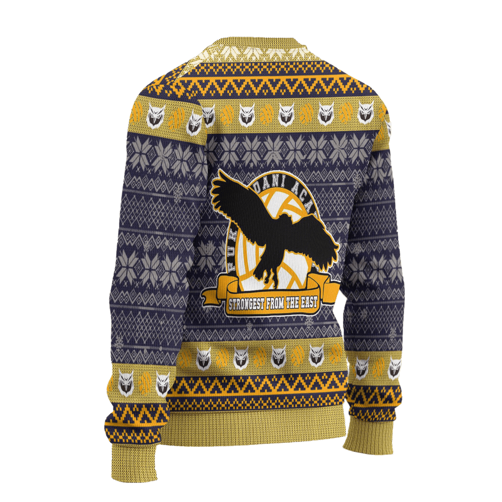 Fukurodani Academy Ugly Christmas Sweater Haikyuu Anime Xmas Gift