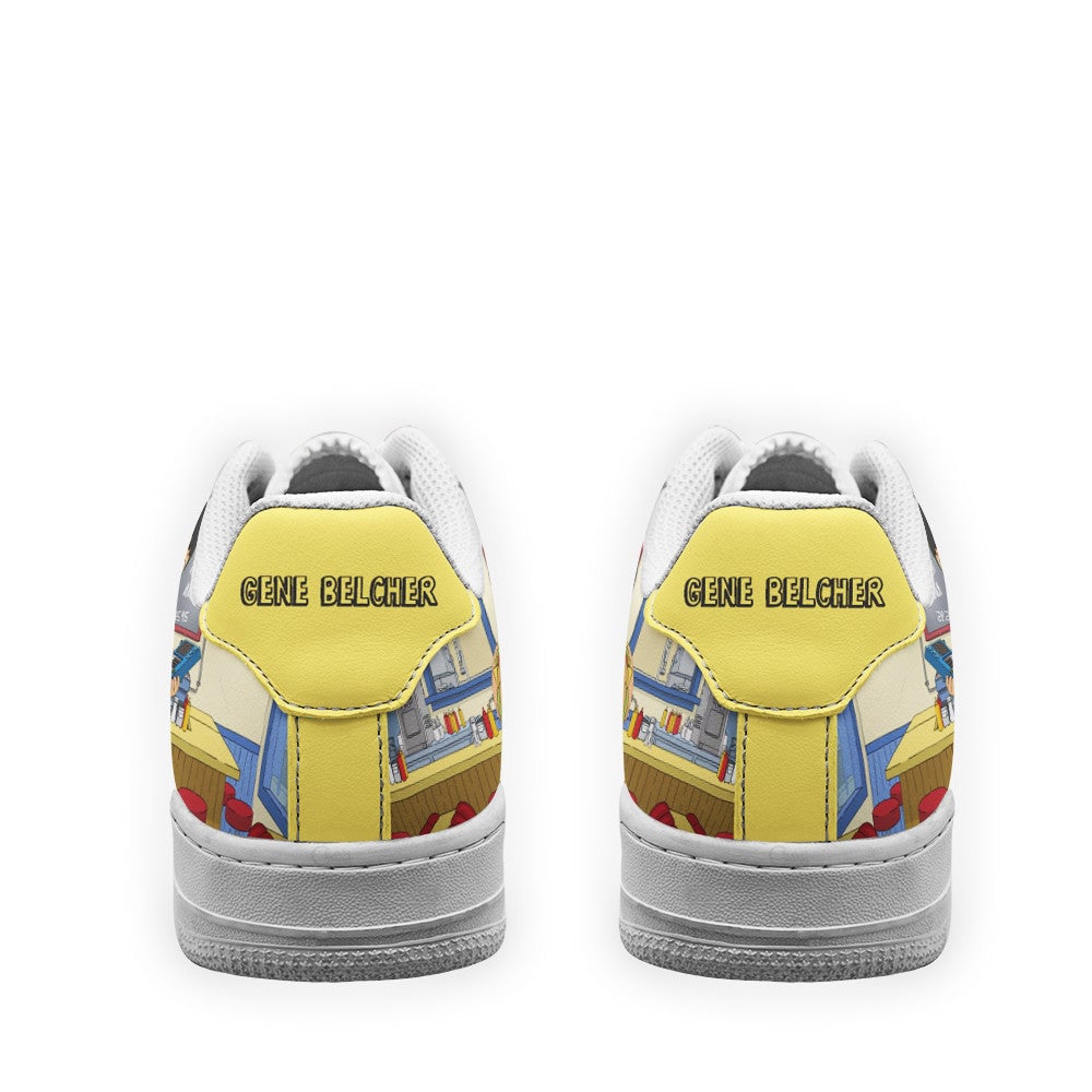 Gene Belcher Bob's Burger Custom Sneakers