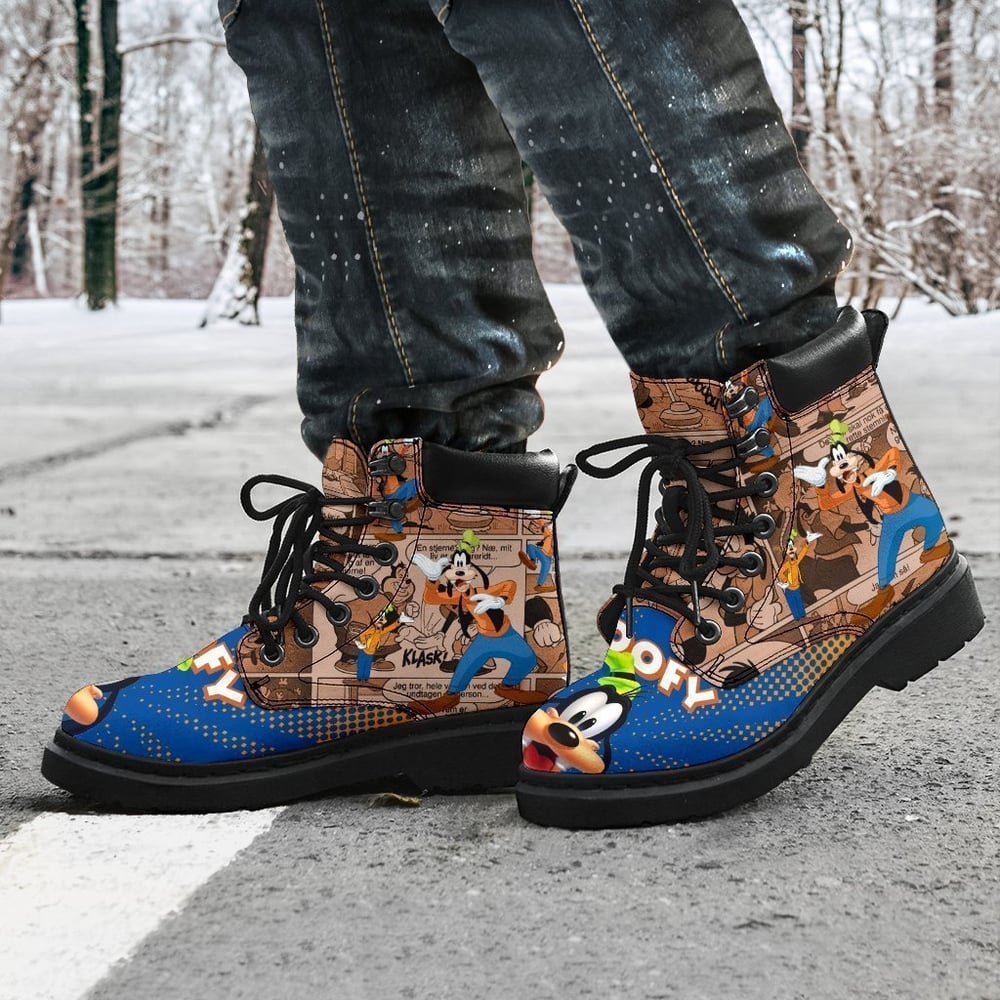 Goofy All Season Boots | Casual Shoes | Vegan Leather Custom Boot Shoes TB124