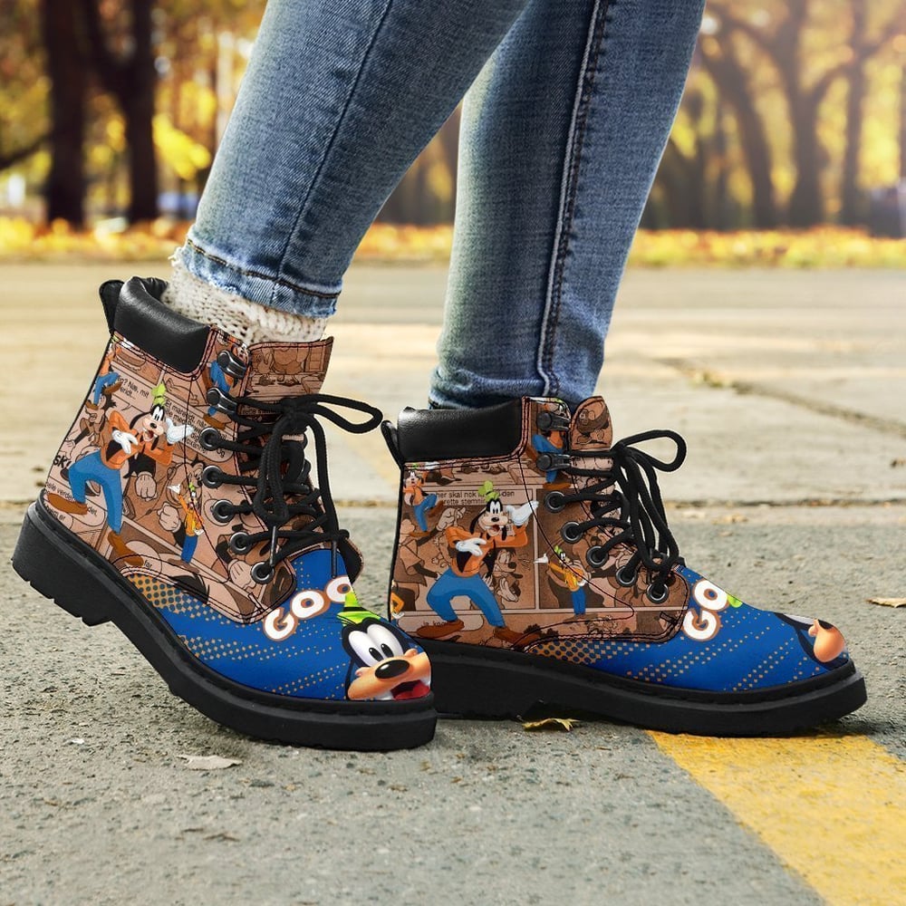 Goofy All Season Boots | Casual Shoes | Vegan Leather Custom Boot Shoes TB124