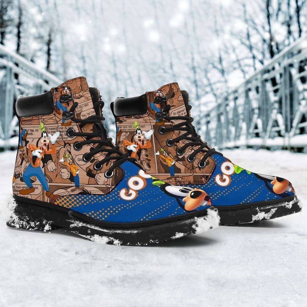 Goofy All Season Boots | Casual Shoes | Vegan Leather Custom Boot Shoes TB124