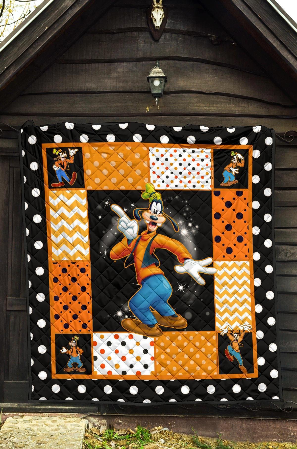 Goofy Quilt Blanket Cute Cartoon Fan Gift Idea