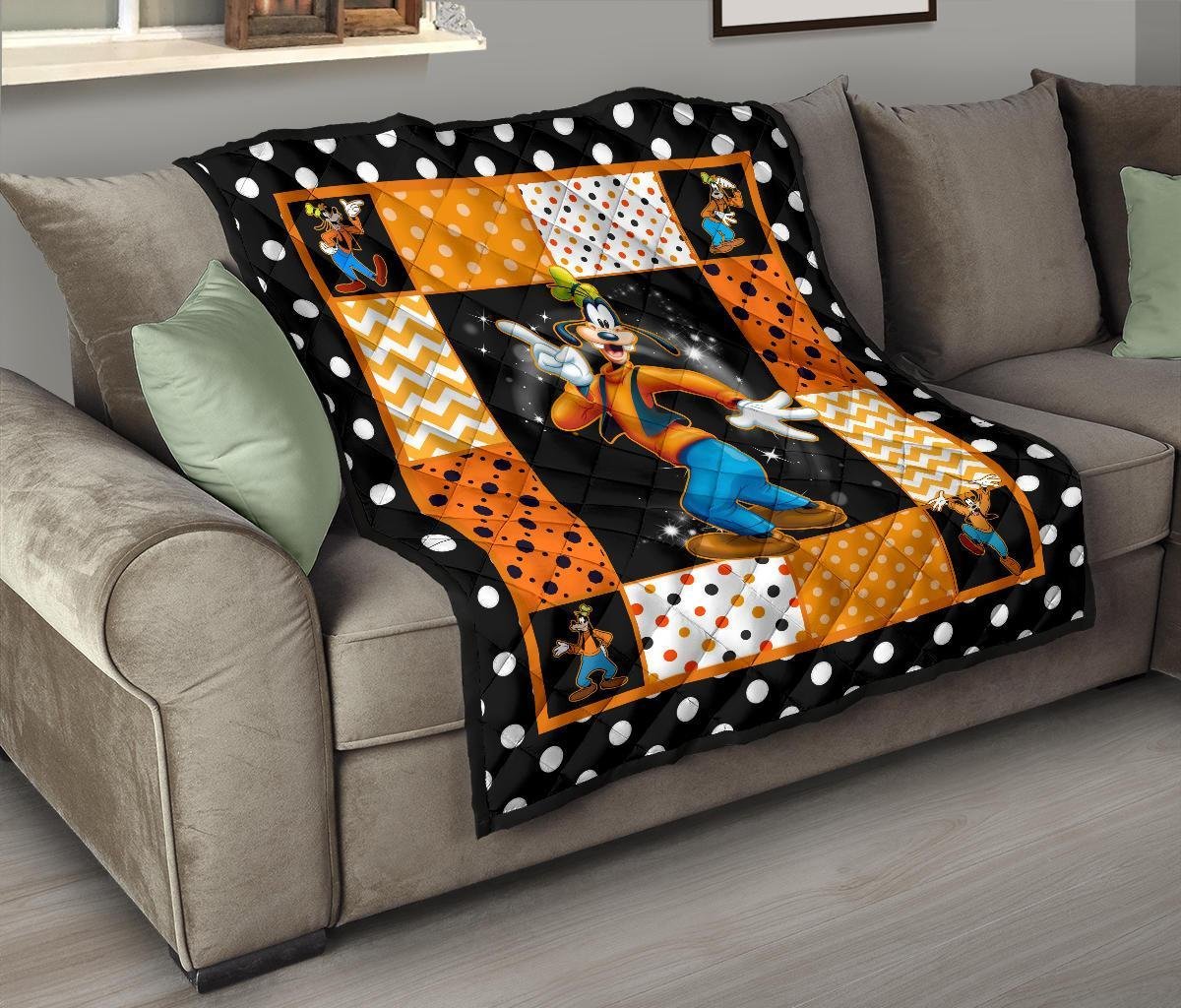 Goofy Quilt Blanket Cute Cartoon Fan Gift Idea