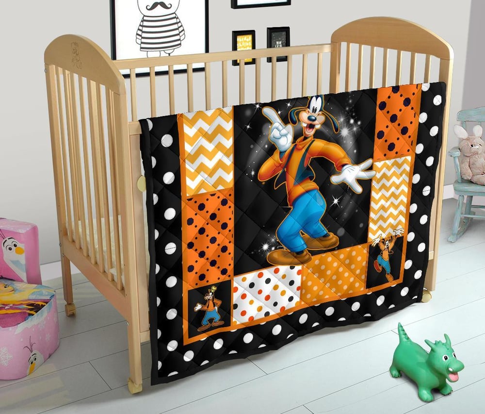 Goofy Quilt Blanket Cute Cartoon Fan Gift Idea