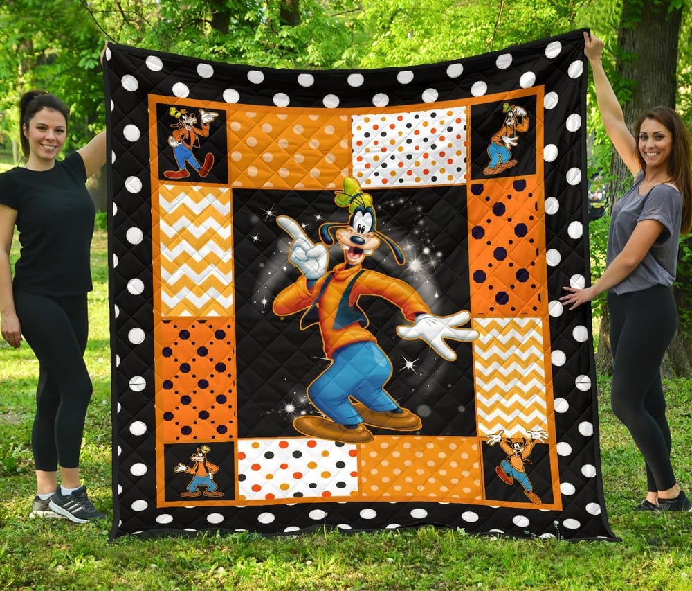 Goofy Quilt Blanket Cute Cartoon Fan Gift Idea