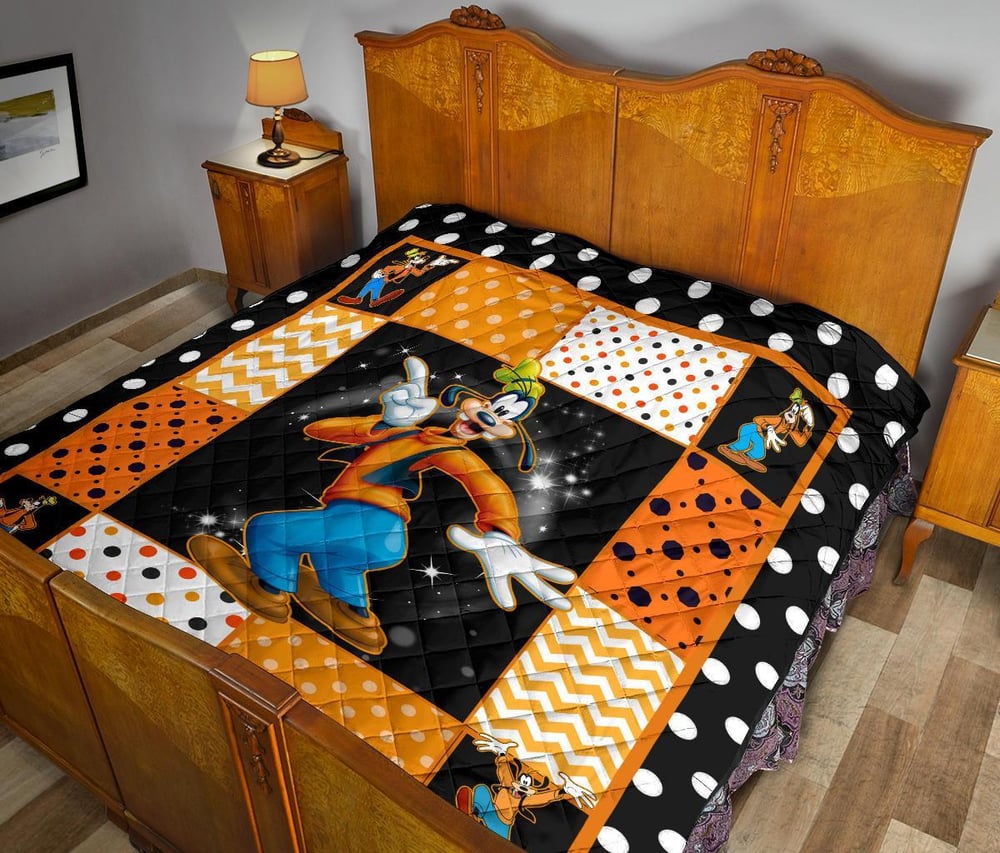 Goofy Quilt Blanket Cute Cartoon Fan Gift Idea