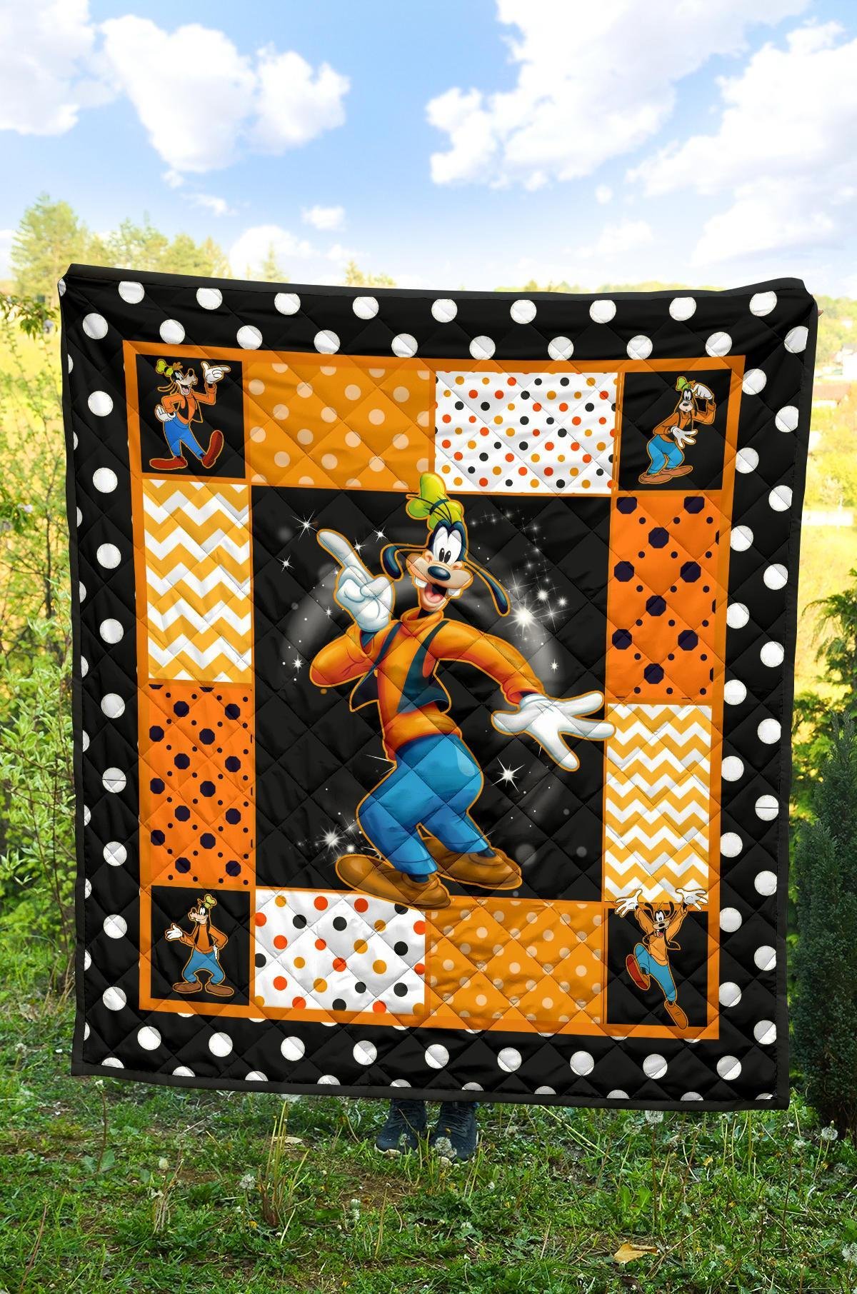 Goofy Quilt Blanket Cute Cartoon Fan Gift Idea