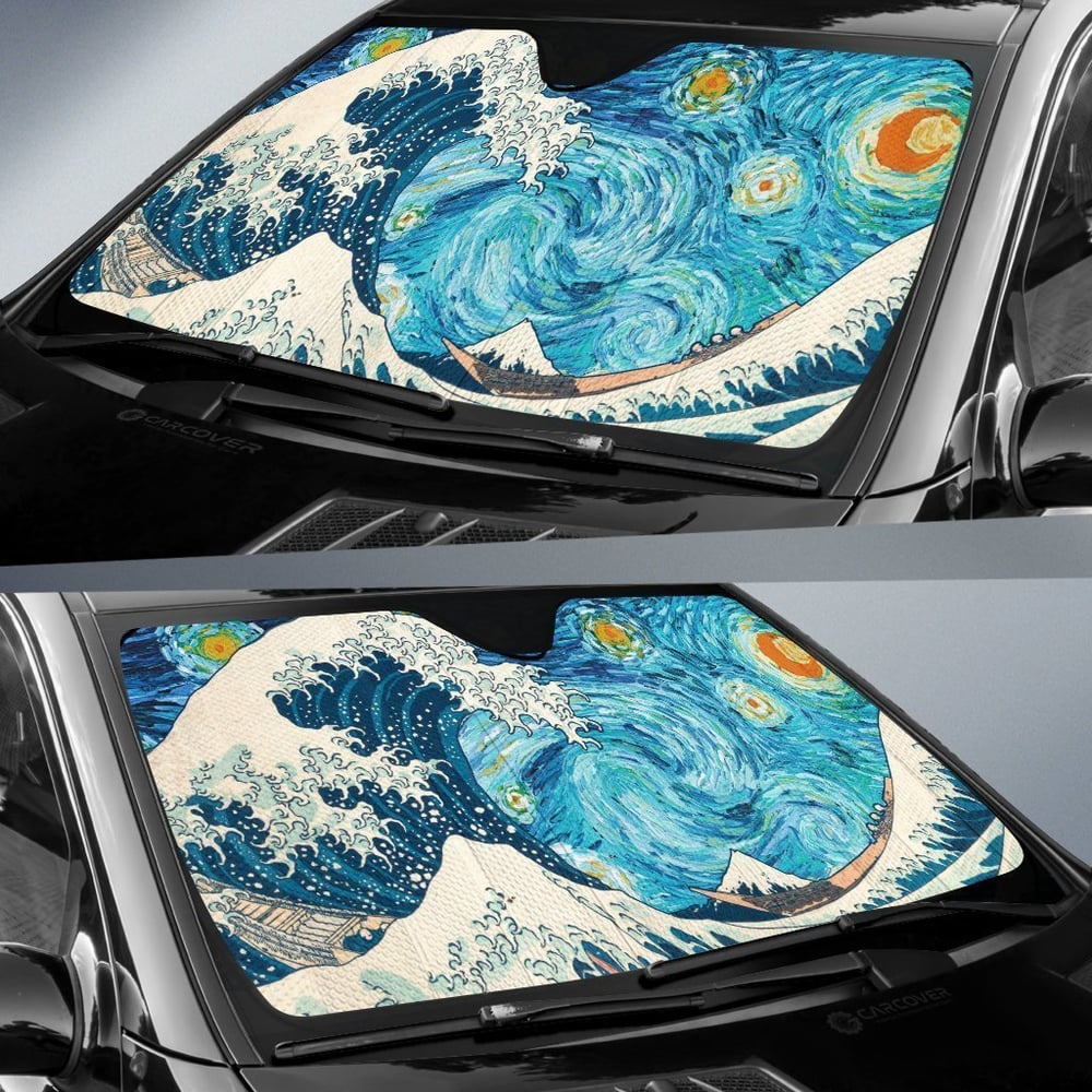 Great Wave Car Sunshade Custom Car Windshield Accessories