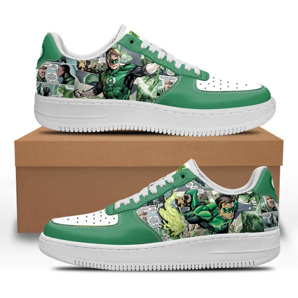 Green Latern Sneakers Custom Superhero Comic Shoes