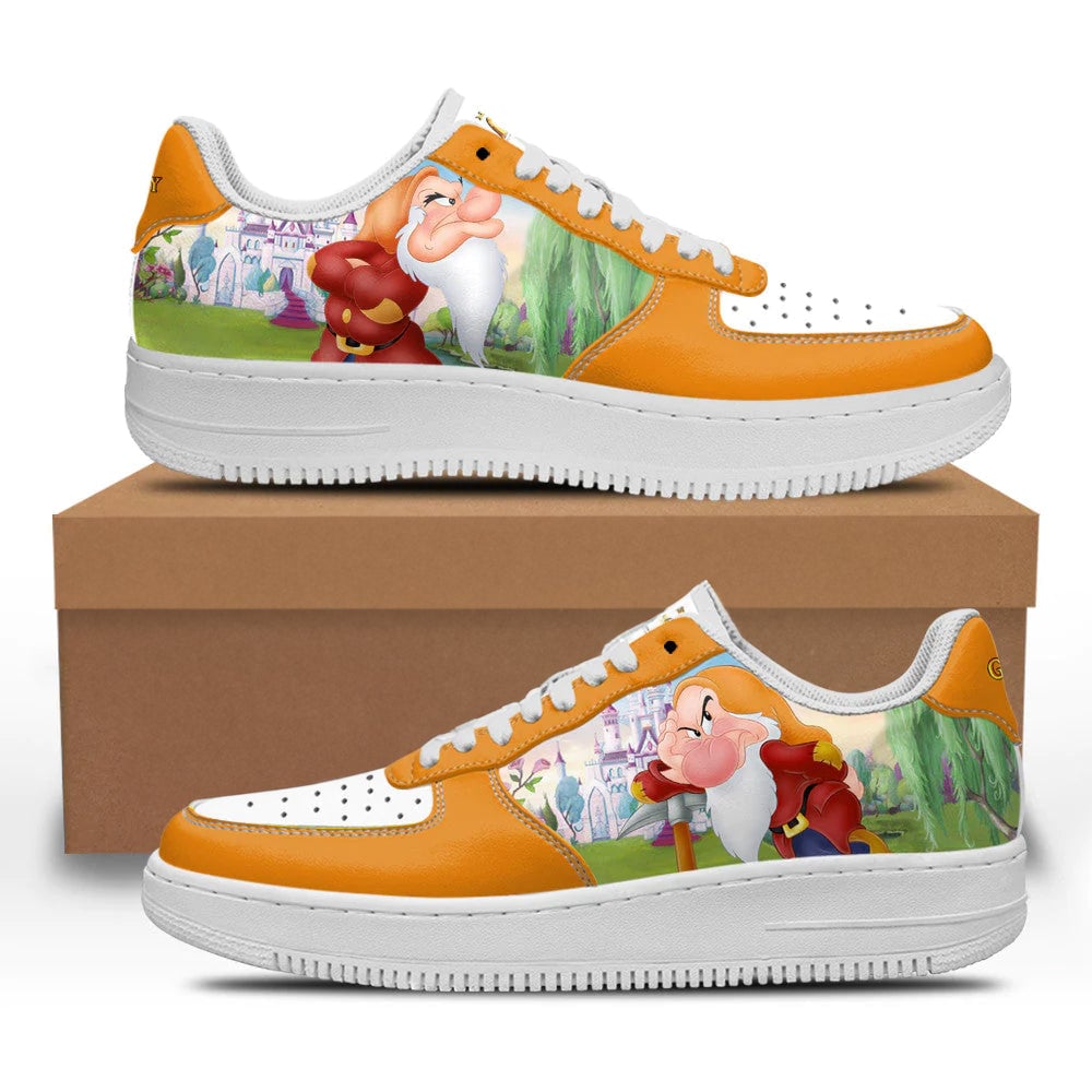 Grumpy Snow White and 7 Dwarfs Custom Sneakers