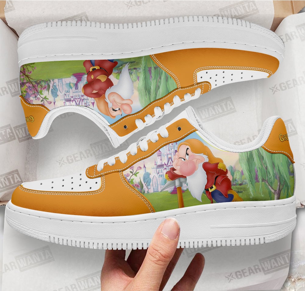 Grumpy Snow White and 7 Dwarfs Custom Sneakers