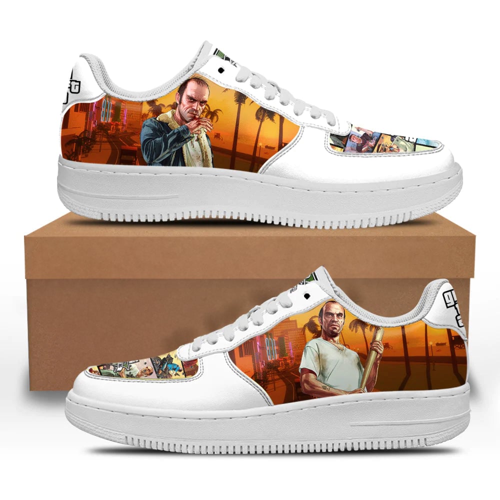 GTA Trevor Philips Sneakers Custom Video Game Shoes