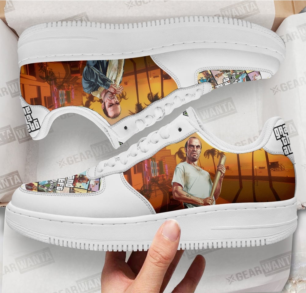 GTA Trevor Philips Sneakers Custom Video Game Shoes