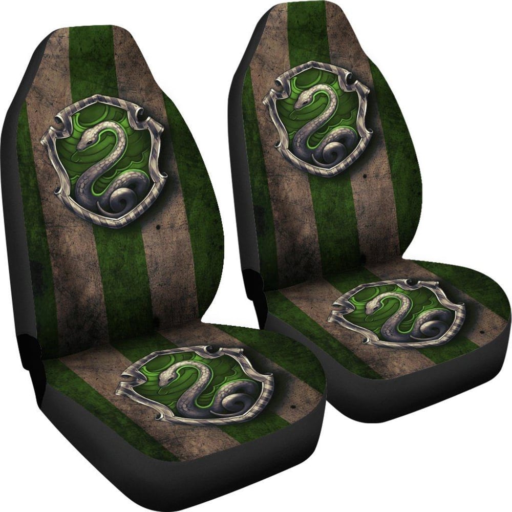 Harry Potter Car Seat Covers | Slytherin Logo Car Seat Covers HPCS027