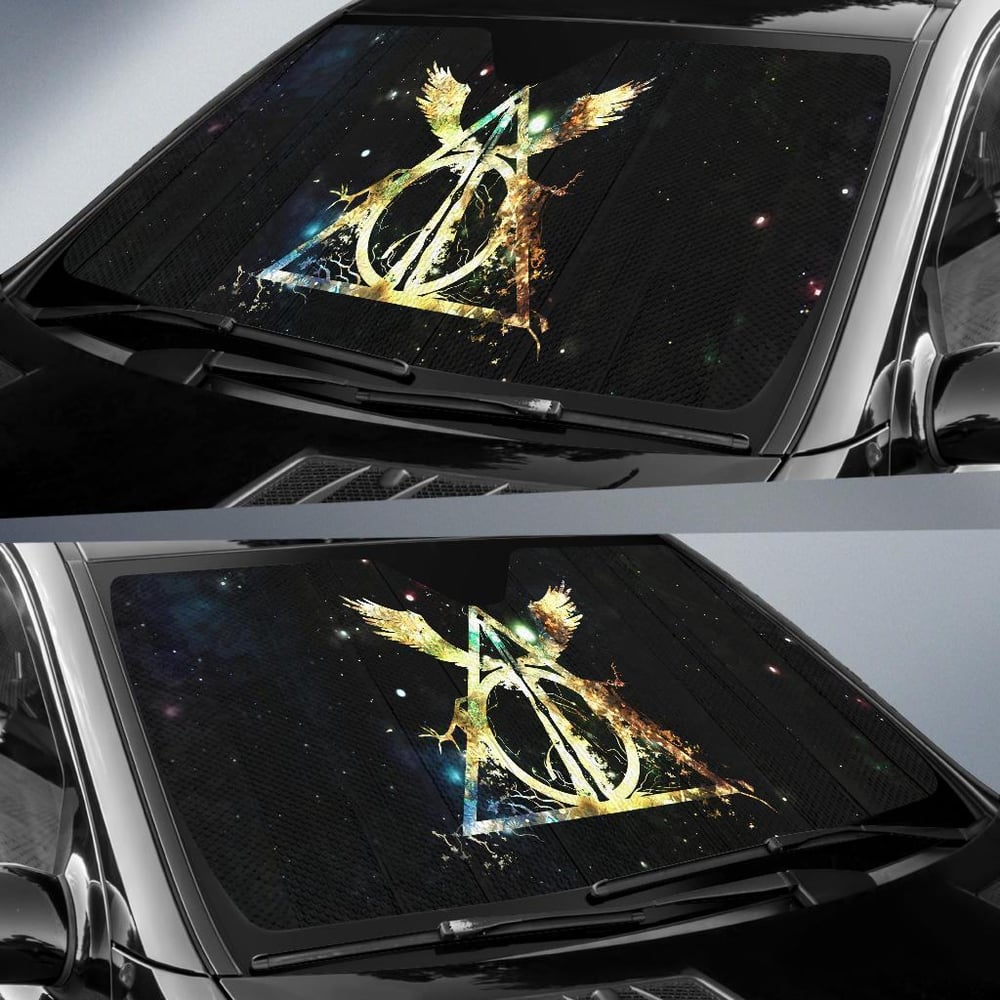 Harry Potter Emblems Auto Sun Shades Custom Car Windshield Accessories CSSHP019