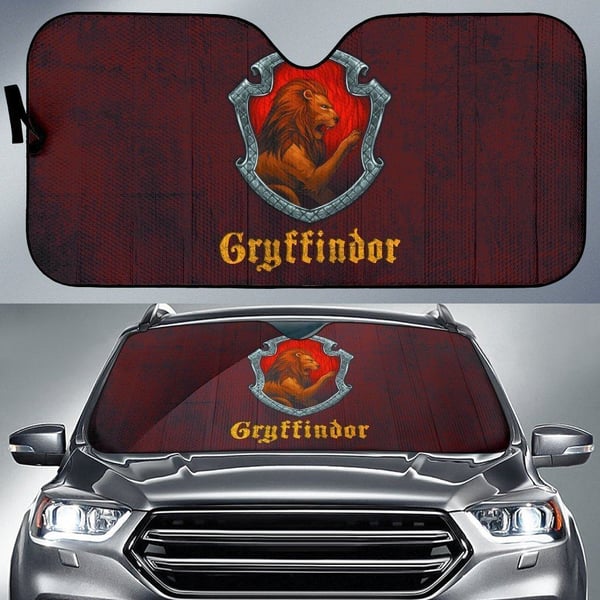 Harry Potter Gryffindor Car Sun Shade Custom Car Windshield Accessories CSSHP013