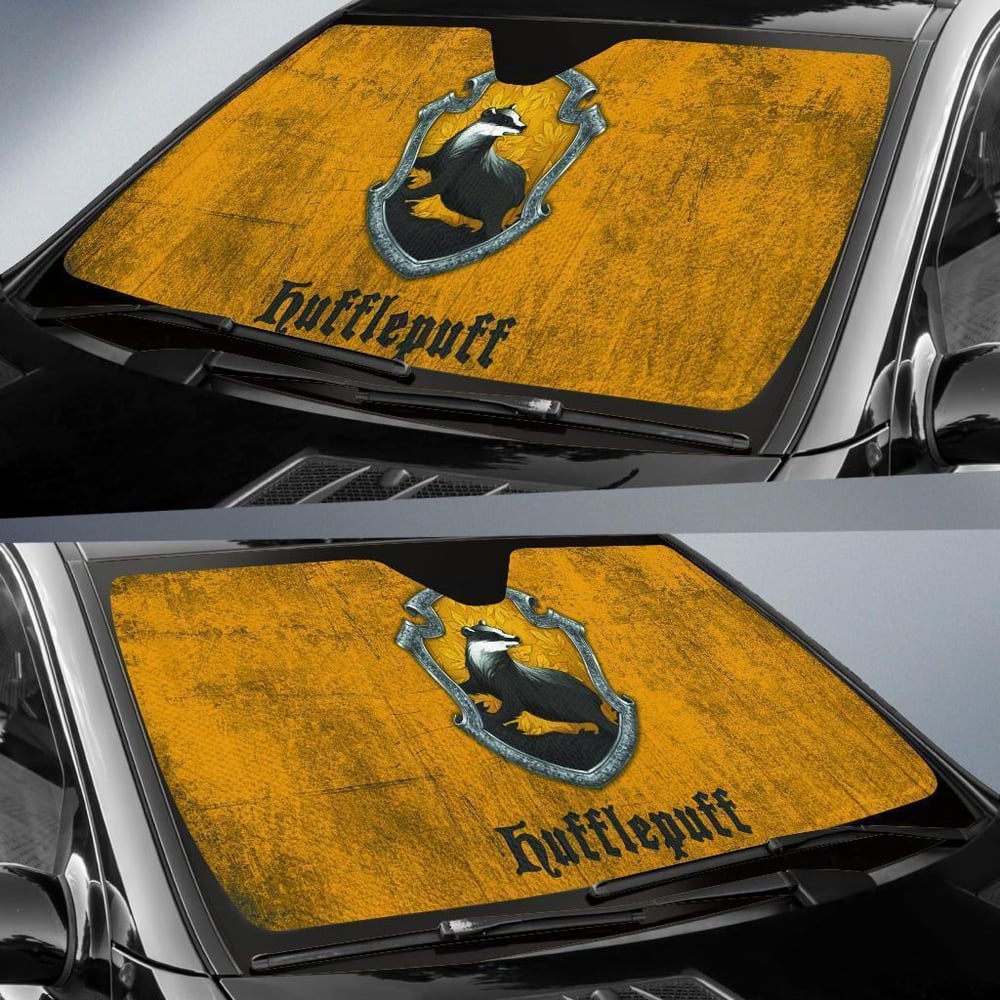 Harry Potter Hufflepuff Car Sun Shade Custom Car Windshield Accessories CSSHP014