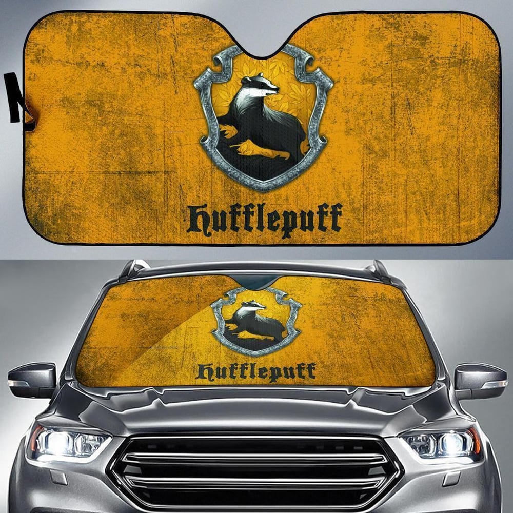 Harry Potter Hufflepuff Car Sun Shade Custom Car Windshield Accessories CSSHP014