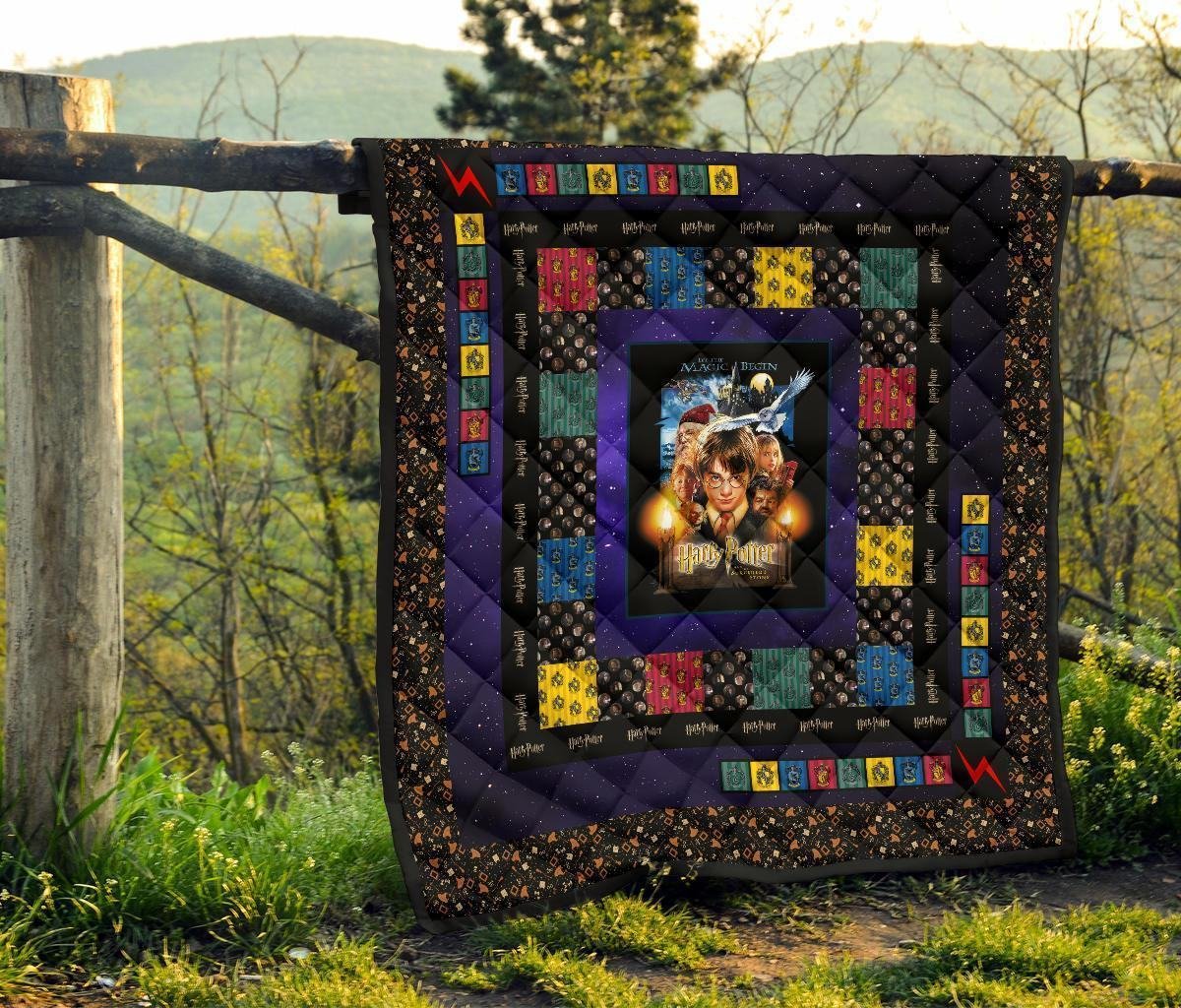 Harry Potter Quilt Blanket For Movies Bedding Decor Gift Idea