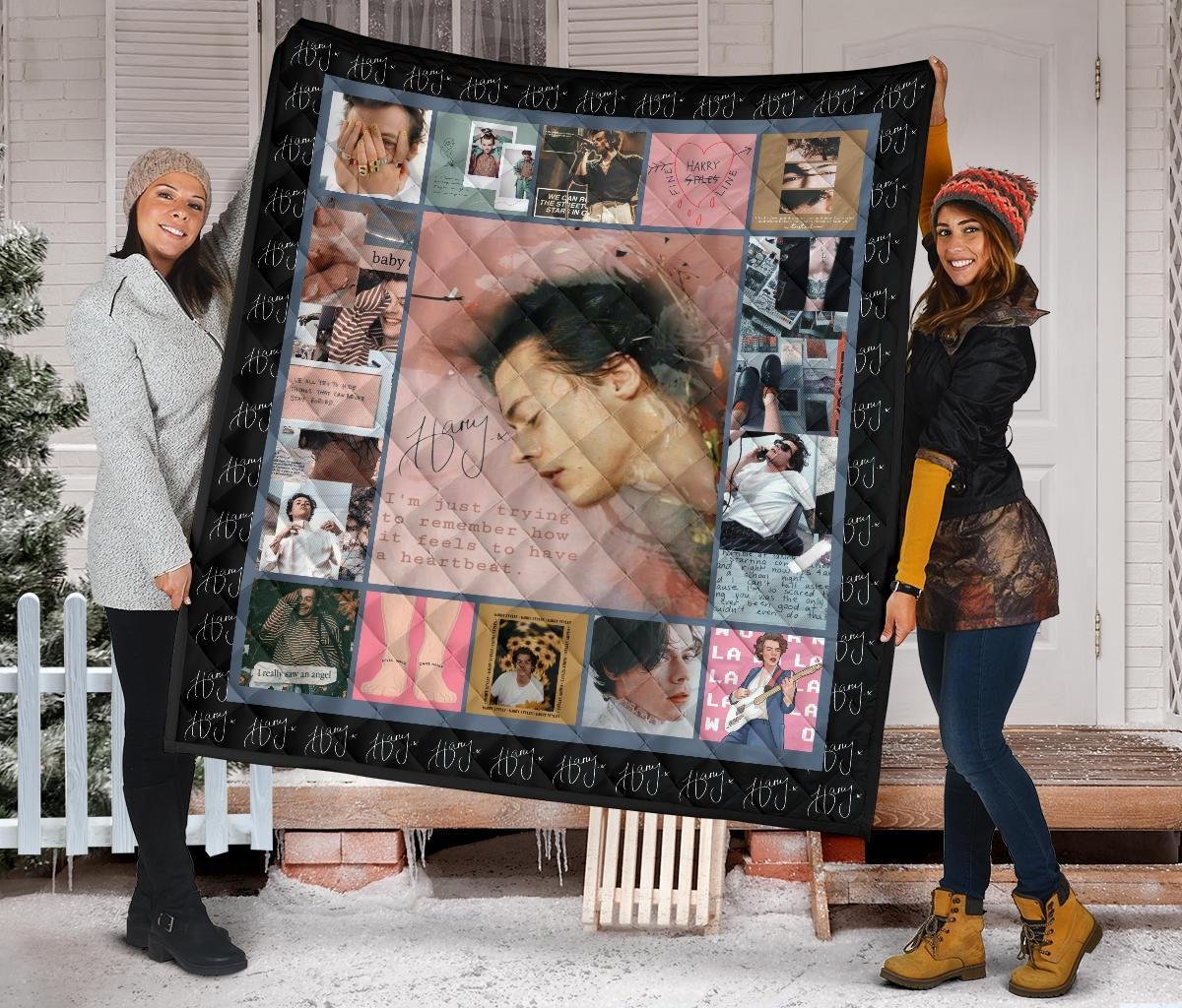 Harry Styles Quilt Blanket Gift Idea For Music Fan