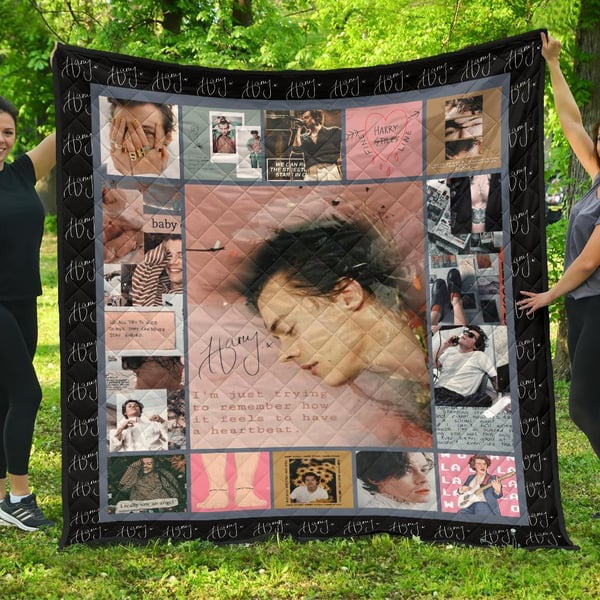 Harry Styles Quilt Blanket Gift Idea For Music Fan