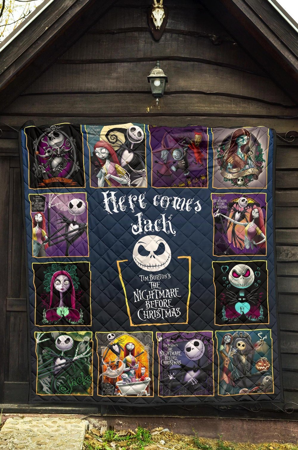 Here Comes Jack Quilt Blanket The Nightmare Before Christmas